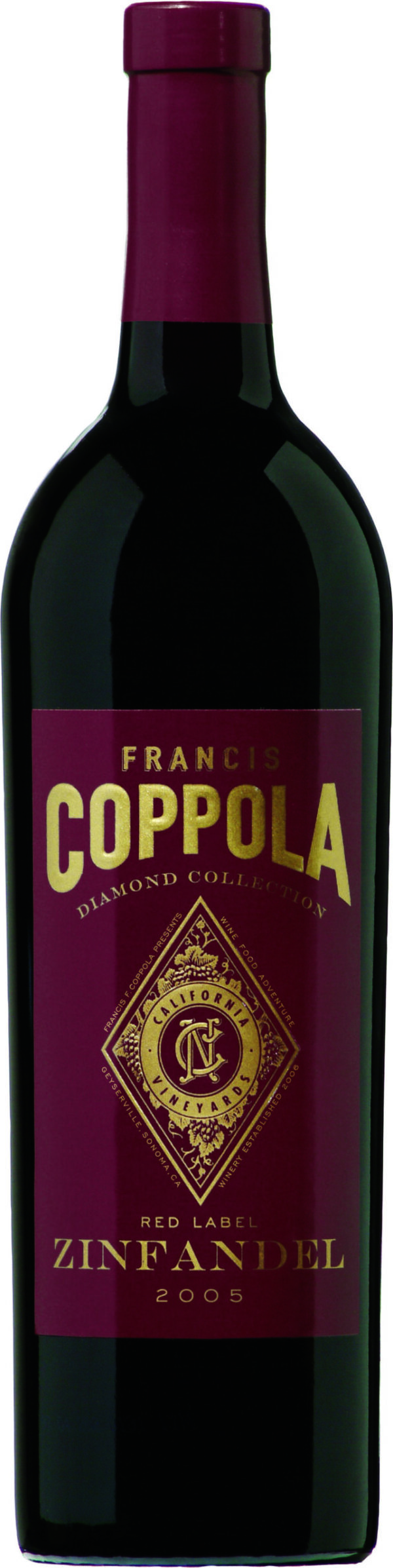 Francis Ford Coppola Diamond Collection Zinfandel (red label), Napa Valley 14,5% 0,75l