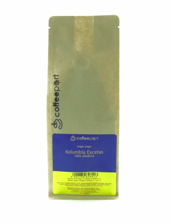 KAWA COFFEEPORT Kolumbia Excelso -(jednorodna) 250g - ZIARNA
