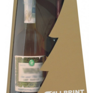 Pudełko choinka na 2 butelki eko pleksa p776a minimalne zamówienie 50 szt - obrazek 2
