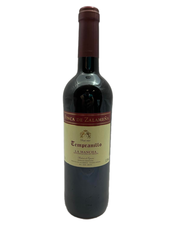 Wino Finca de Zalamena Tempranillo 13% 0,75l DO. la Mancha czerwone półwytrawne
