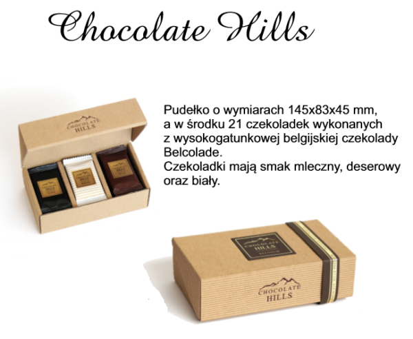 Czekoladki belgijskie Chocolate Hills 105g - 21sztuk w środku