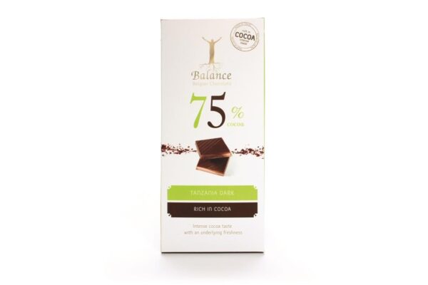 Balance Belgian LUXURY Chocolate 85G TANZANIA DARK 75%