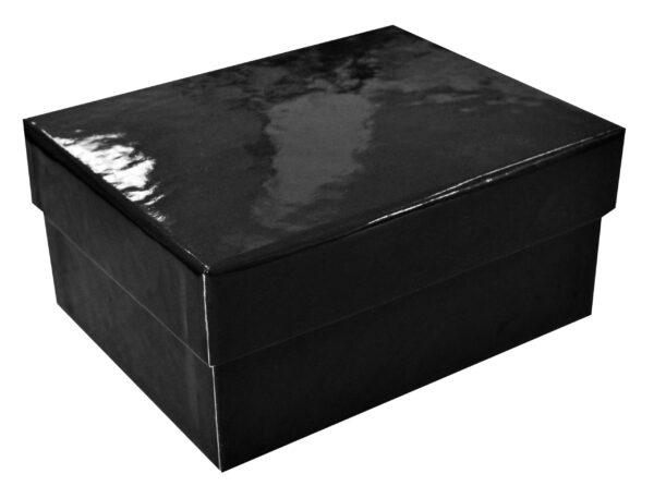 Pudełko prostokątne prezentowe Czarny połysk 21x15x8 minimalne zamówienie 50 sztuk.