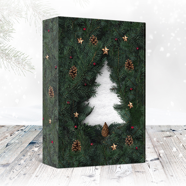 Pudełko prezentowe jodły duże. Zamówienia tylko wielokrotność 50 szt.