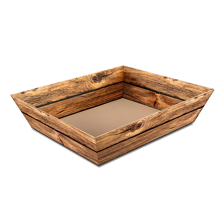 Kosz mały imitacja drewna vintage. Zamówienie tylko wielokrotność 50 szt.