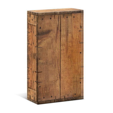 Karton prezentowy imitujący drewnianą skrzynkę na 2 butelki. Zamówienie tylko wielokrotność 50 szt.