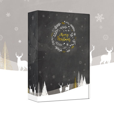 Karton prezentowy możliwość pisania kredą i zmywania na 3 butelki. Zamówienia tylko wielokrotność 50 szt.