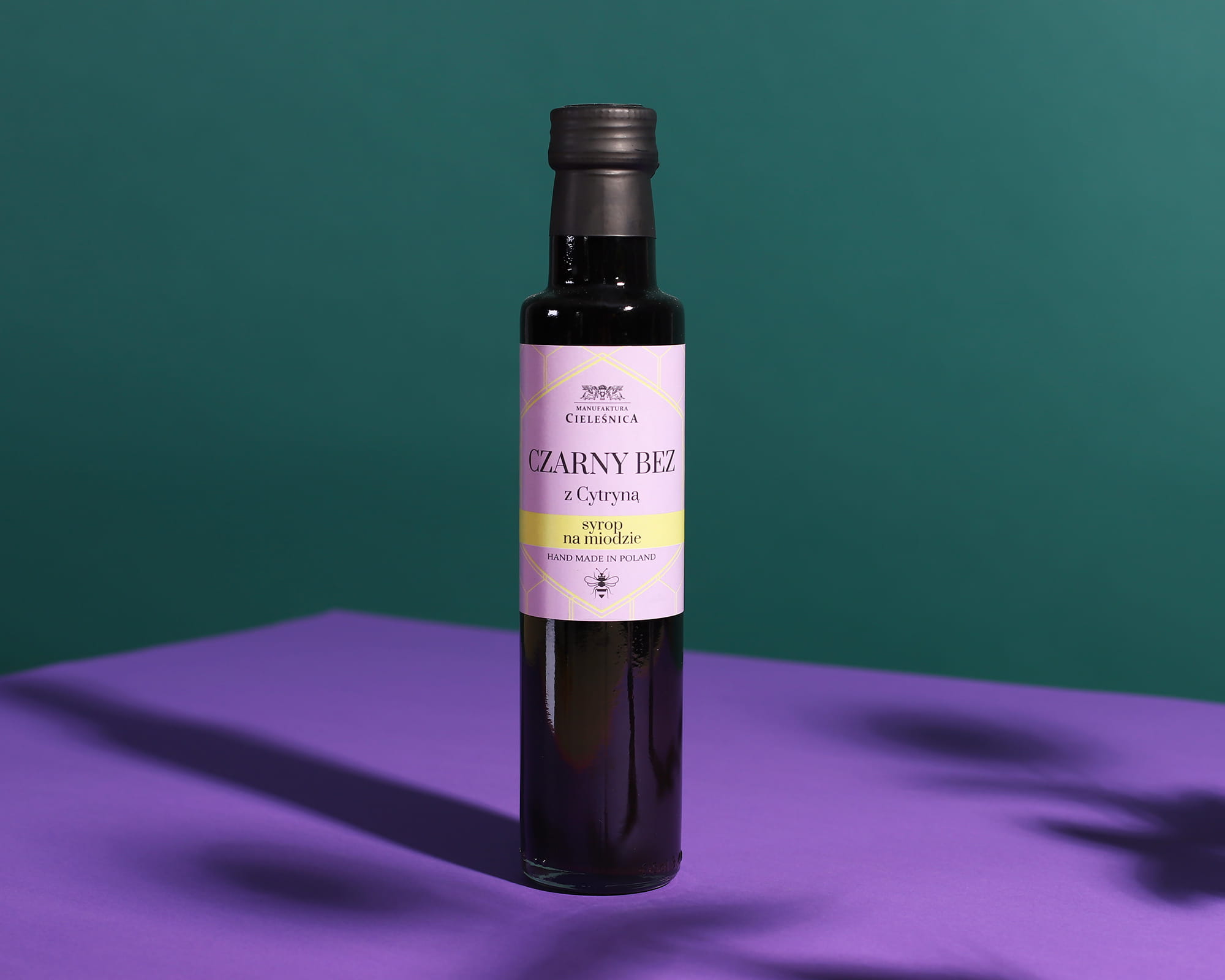 Syrop Owoc Czarnego Bzu z Cytryną - na miodzie MANUFAKTURA CIELEŚNICA