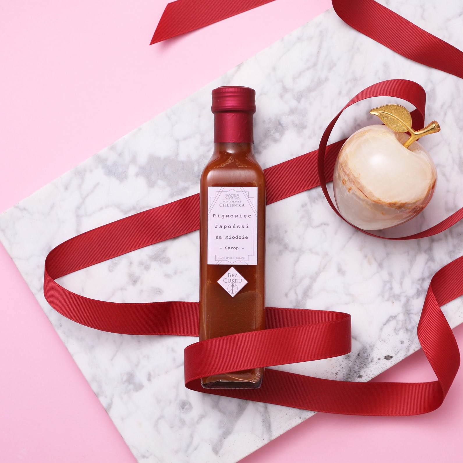 Syrop Pigwowiec Japoński na Miodzie - bez cukru MANUFAKTURA CIELEŚNICA