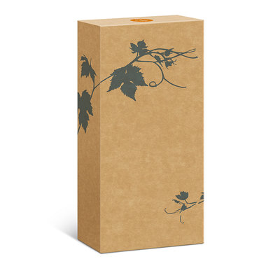 Karton prezentowy GB "Winorośl" na 2 butelki. Zamówienie tylko wielokrotność 50 szt.