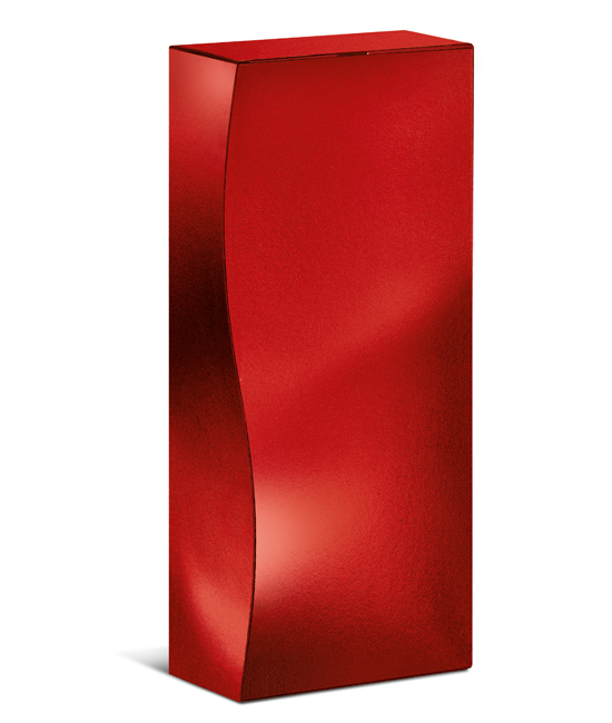 Opakowanie tekturowe "Skulptur Red" na 2 butelki. Zamówienia tylko wielokrotność 50 sztuk