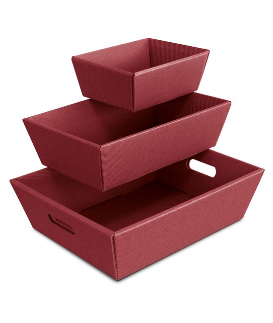 Tacka mała tektura falista bordo zamówienia tylko wielokrotność 50 sztuk