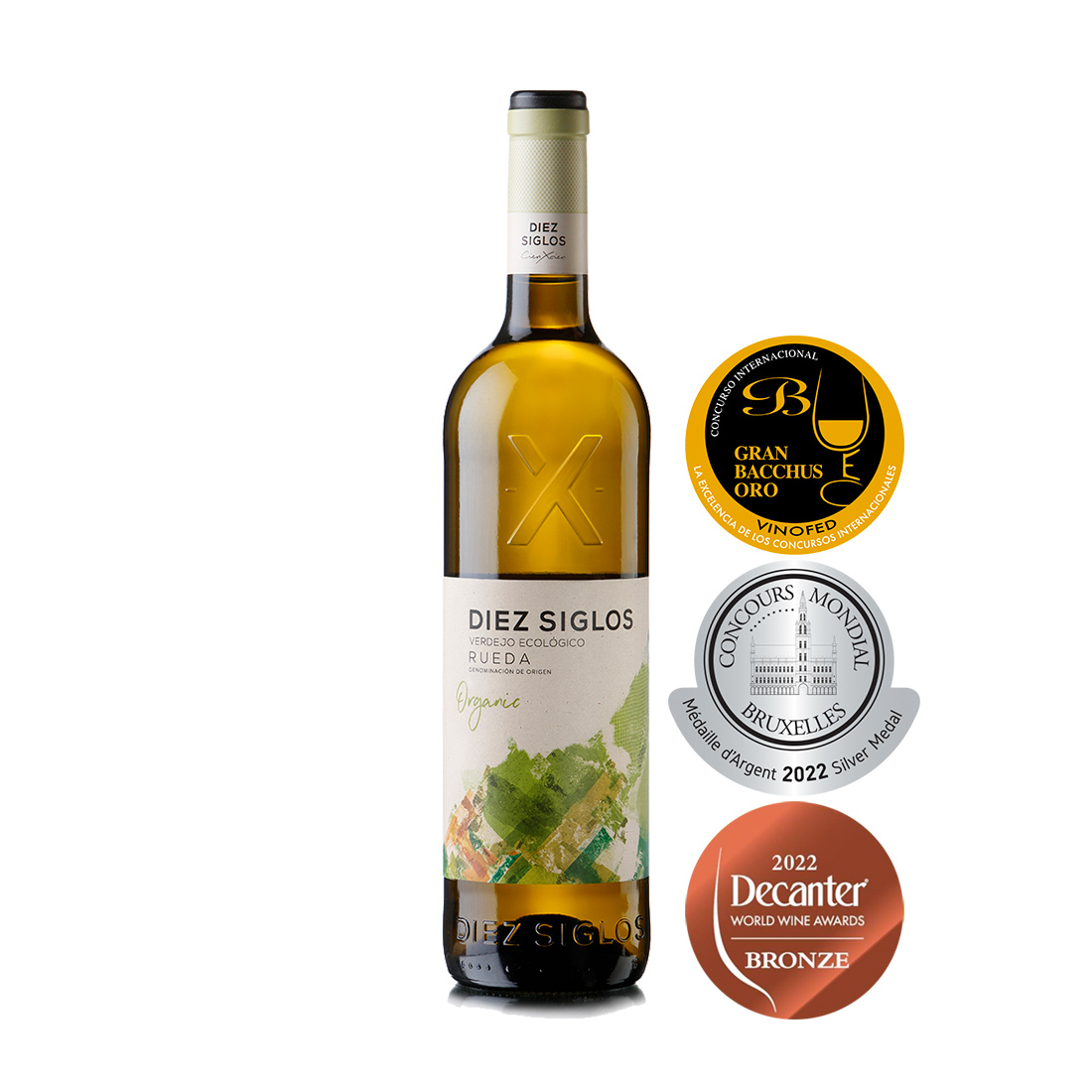 DIEZ SIGLOS Verdejo ECOLÓGICO D.O. Rueda 13% 0,75l