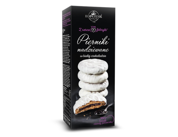 Pierniki nadziewane w białej czekoladzie - CZ. PORZECZKA 150g